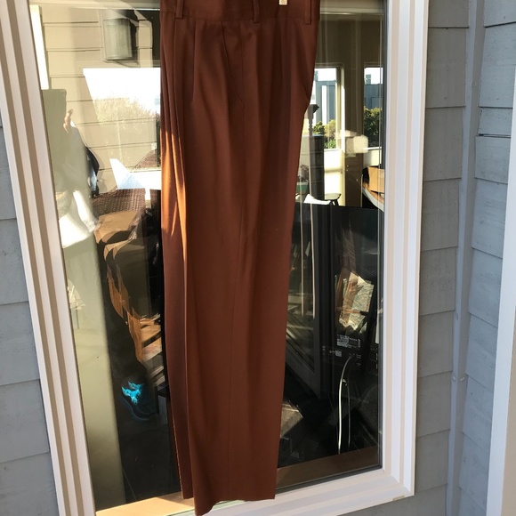 Vintage Escada gabardine dress slacks, pleated, 42/12 - Picture 6 of 6